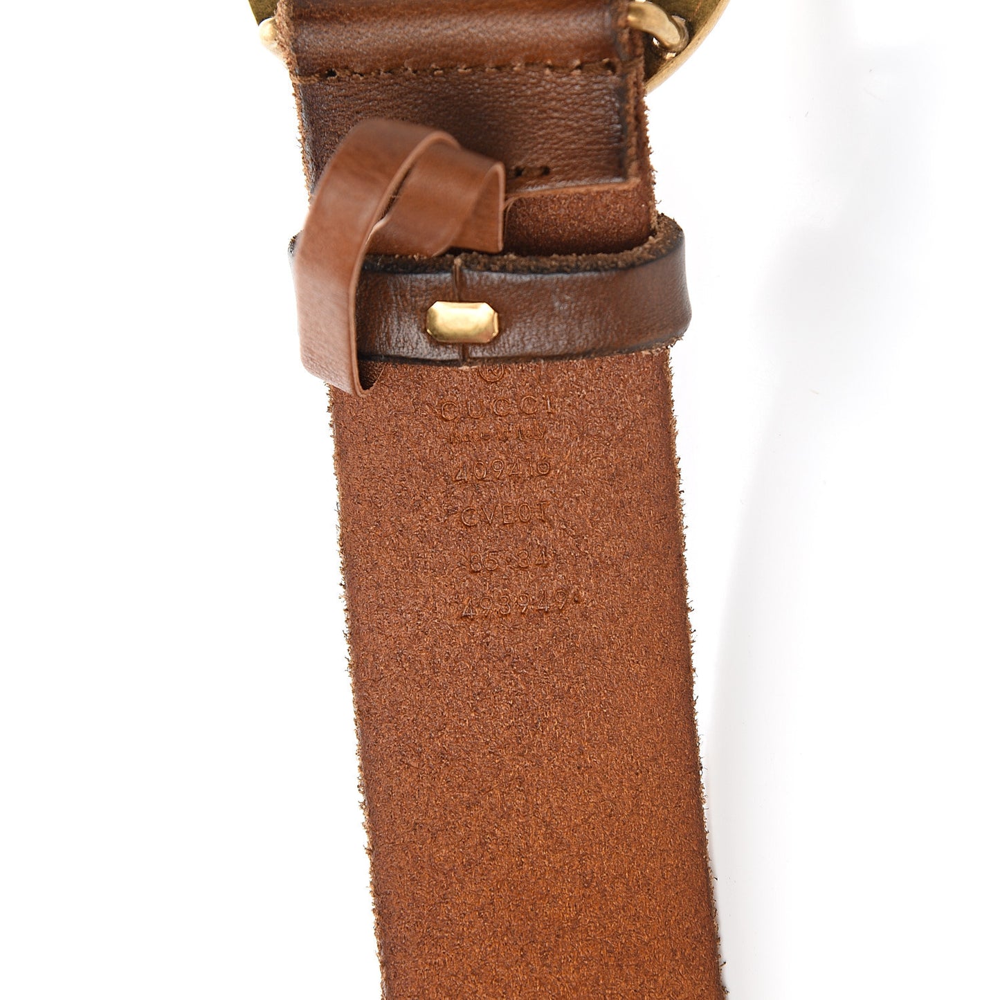 Faded Calfskin Double G 40mm Belt 85 34 Cuir