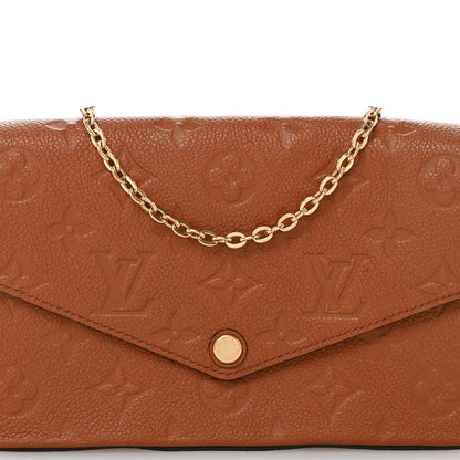 Louis Vuitton Empreinte Pochette Felicie Chain Wallet Cognac 8 of 11