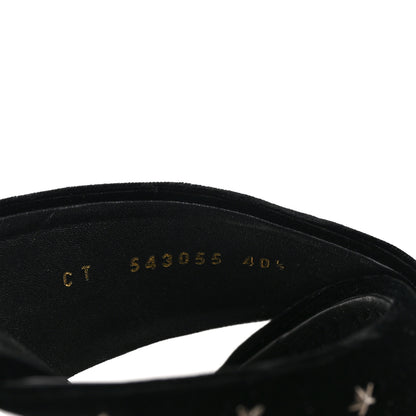 Saint Laurent Velvet Star Mules 40.5 Black 8 of 8