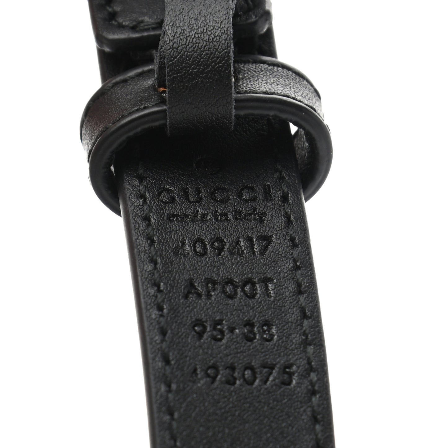 Calfskin Double G 20mm Belt 95 38 Black