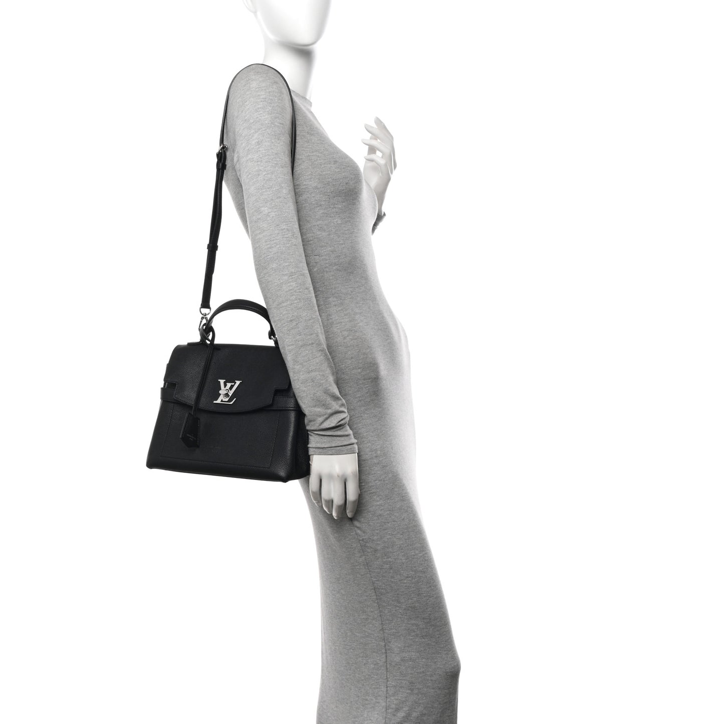 Soft Calfskin Lockme Ever Black