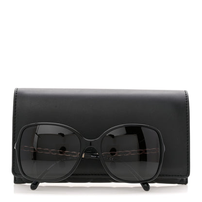 Chanel Lambskin Square Chain Sunglasses 5210-Q-A Black 8 of 8