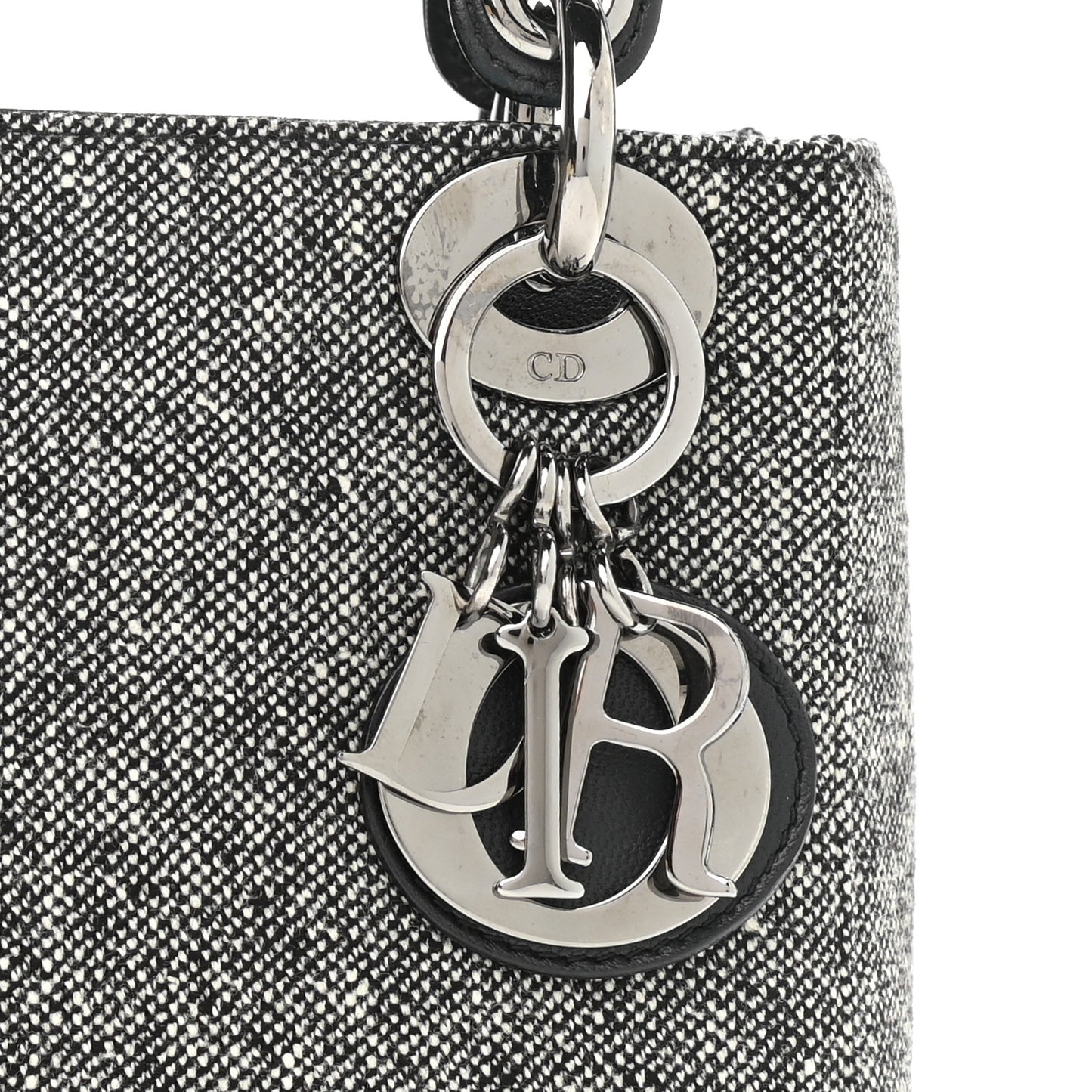 Tweed Mini Lady Dior Black