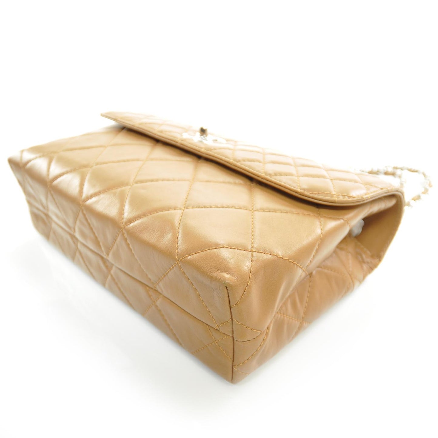 Leather Quilted In the Business Flap Bag