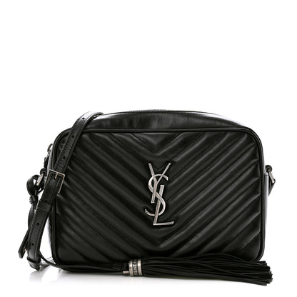 Saint Laurent Calfskin Matelasse Monogram Lou Camera Bag Black 1 of 13