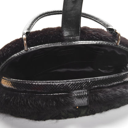 Louis Vuitton Mousseline Mink Lizard Beaded Demi Lune GM Vert 5 of 12
