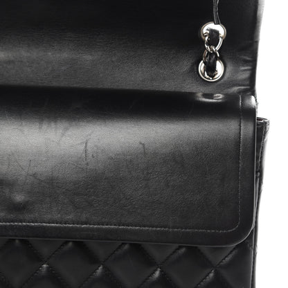 Chanel Lambskin Quilted Maxi Double Flap Black 14 of 19