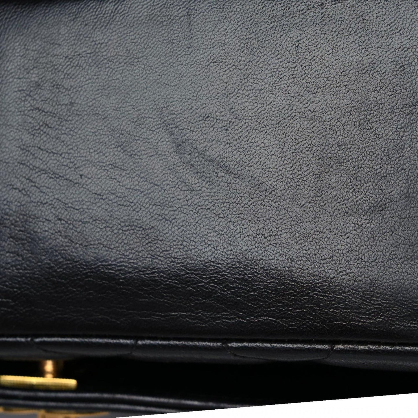Lambskin Quilted Medium Single Flap Black
