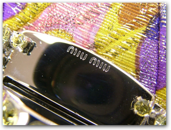 Miu Miu Lurex Jeweled Shoulder Bag 7 of 11