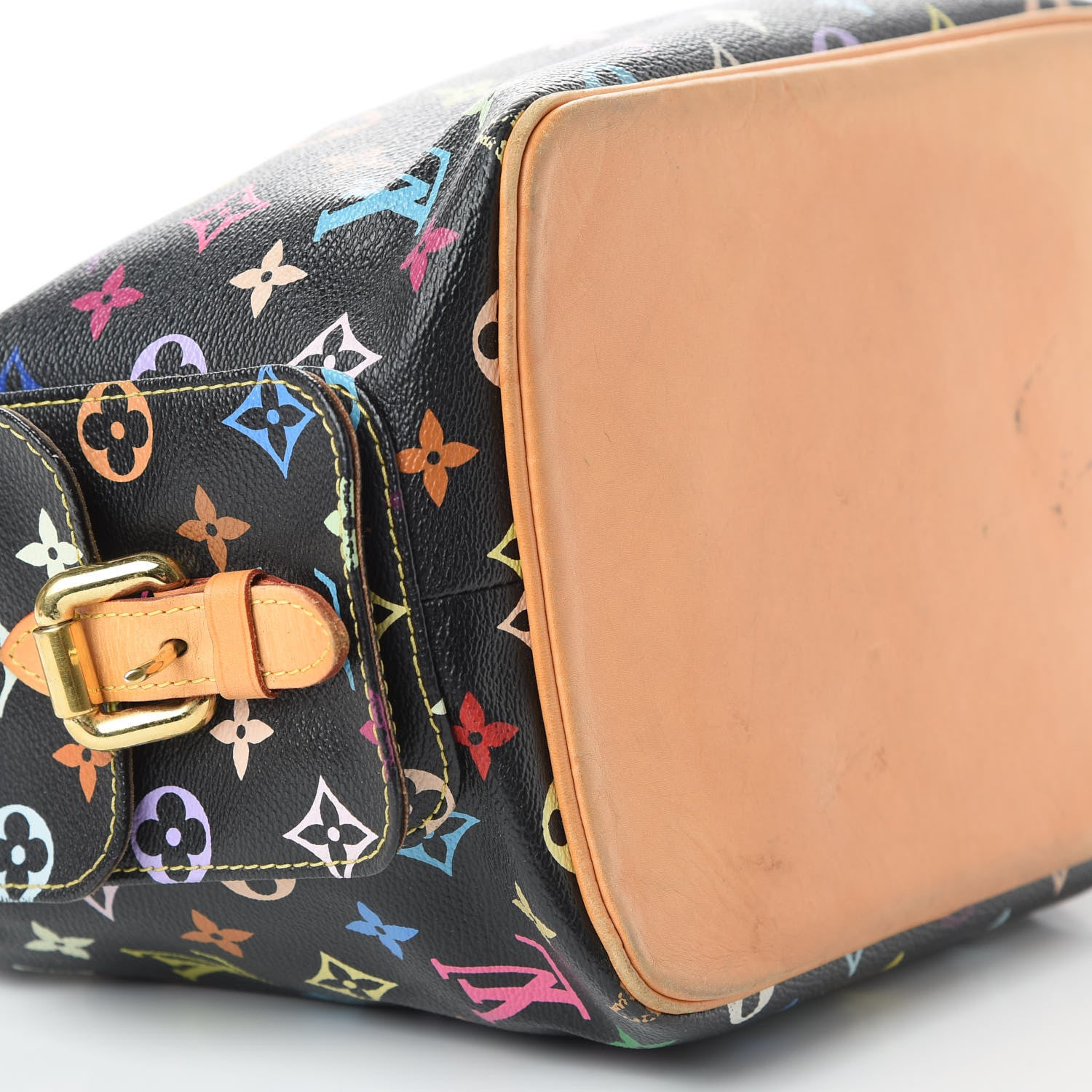 Louis Vuitton Monogram Multicolor Petit Noe Black 6 of 10