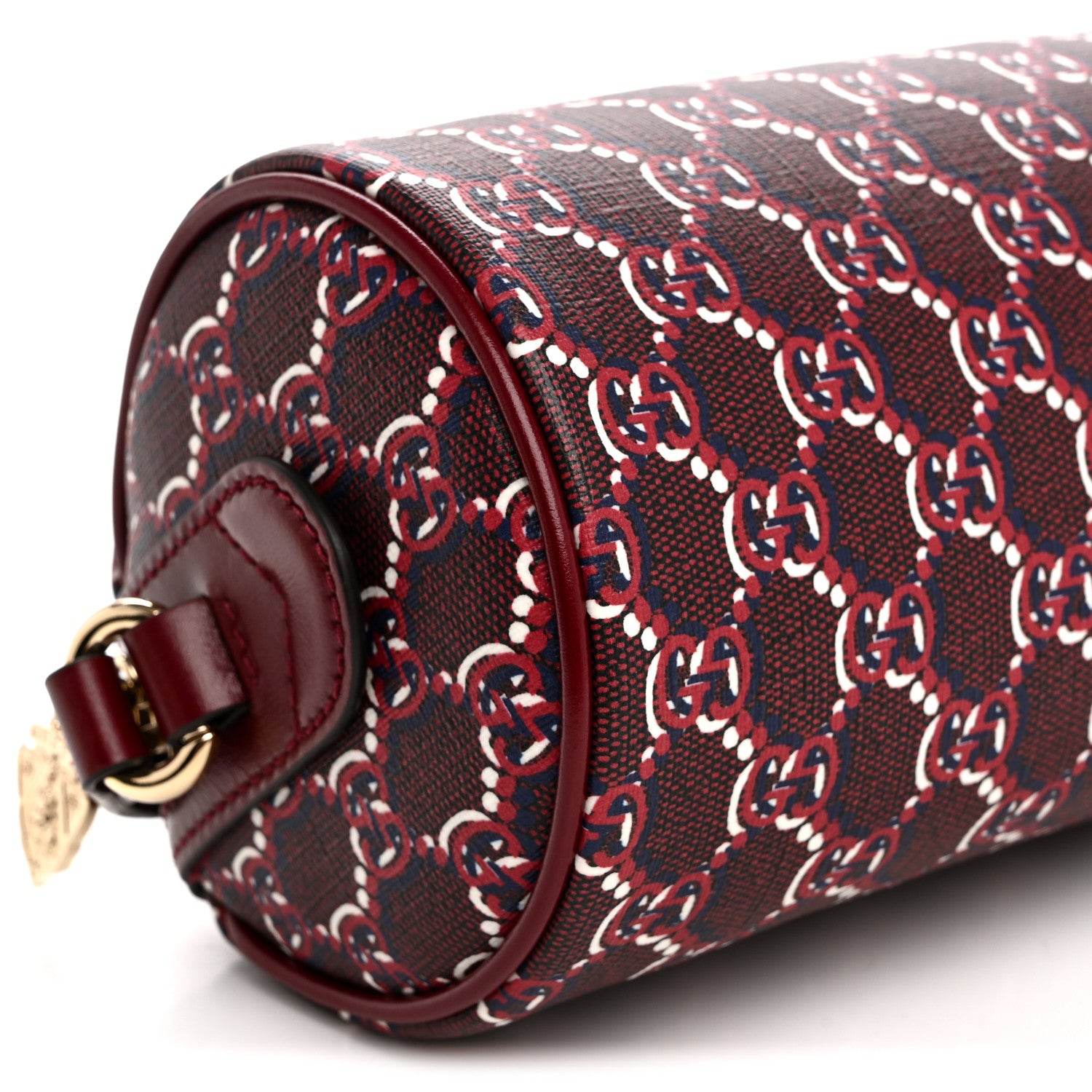 Gucci GG Shadow Monogram Ophidia Crossbody Bag Rosso Ancora Red 9 of 12