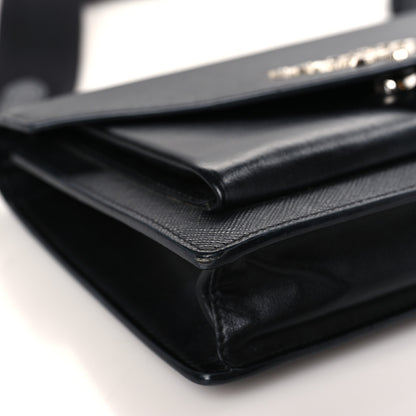 Prada Saffiano City Calf Mini Envelope Bag Black 7 of 8