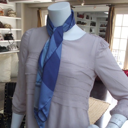 Chanel Silk Coco Scarf Blue 2 of 7