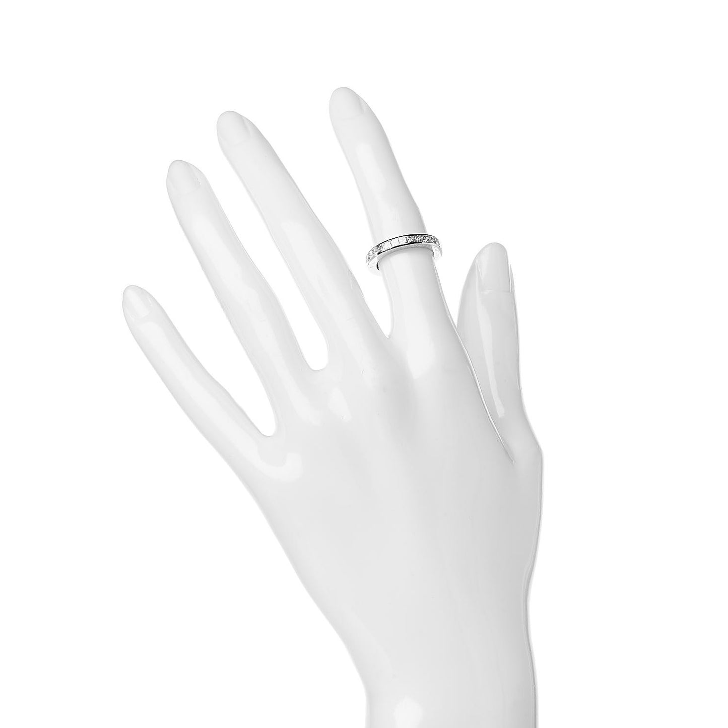 Platinum Diamond 1.80ct Eternity Ring 48 4.5