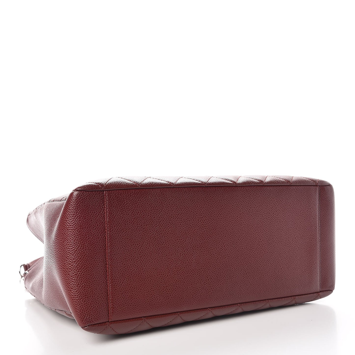 Caviar Quilted Grand Shopping Tote GST Burgundy