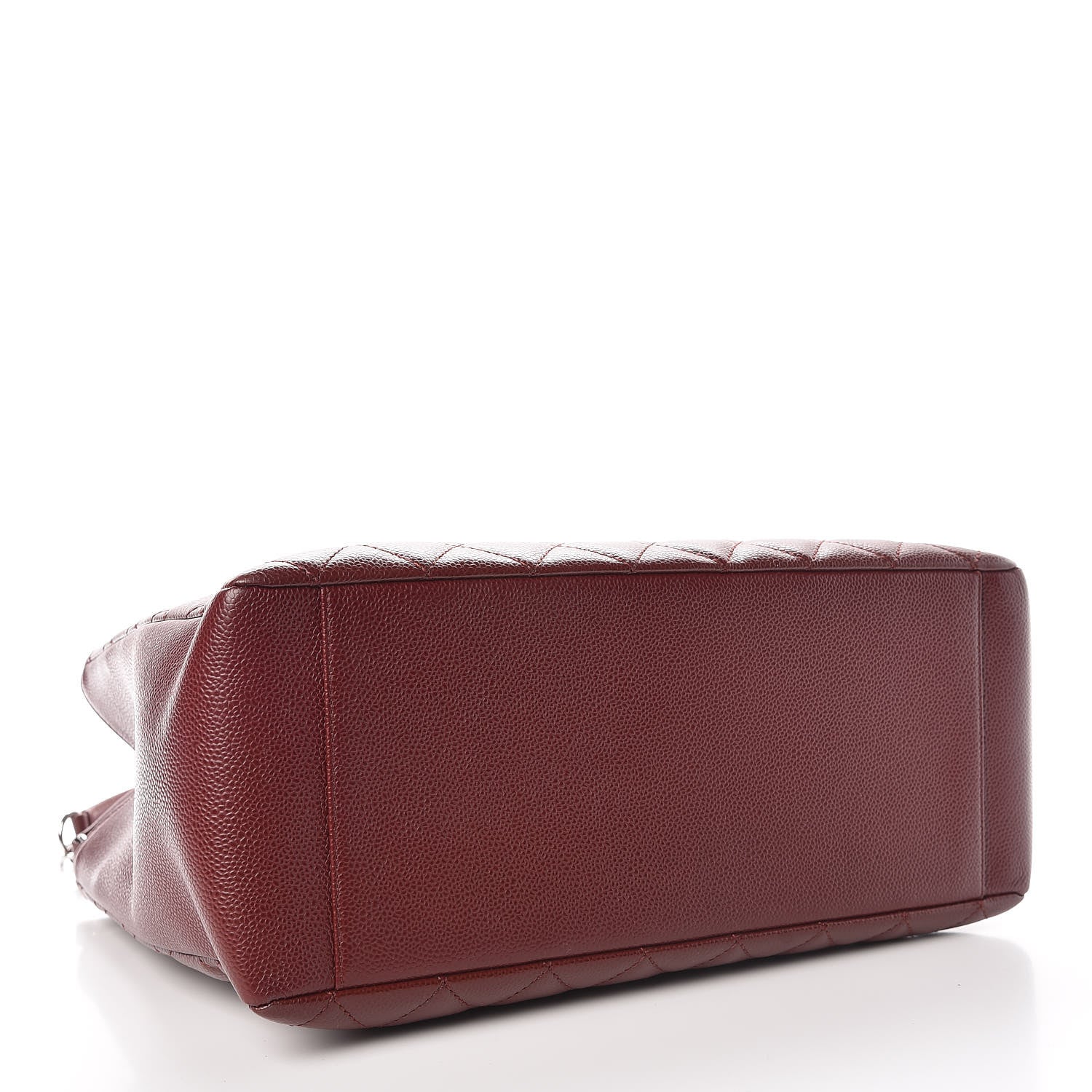 Chanel Caviar Quilted Grand Shopping Tote GST Burgundy 4 of 8