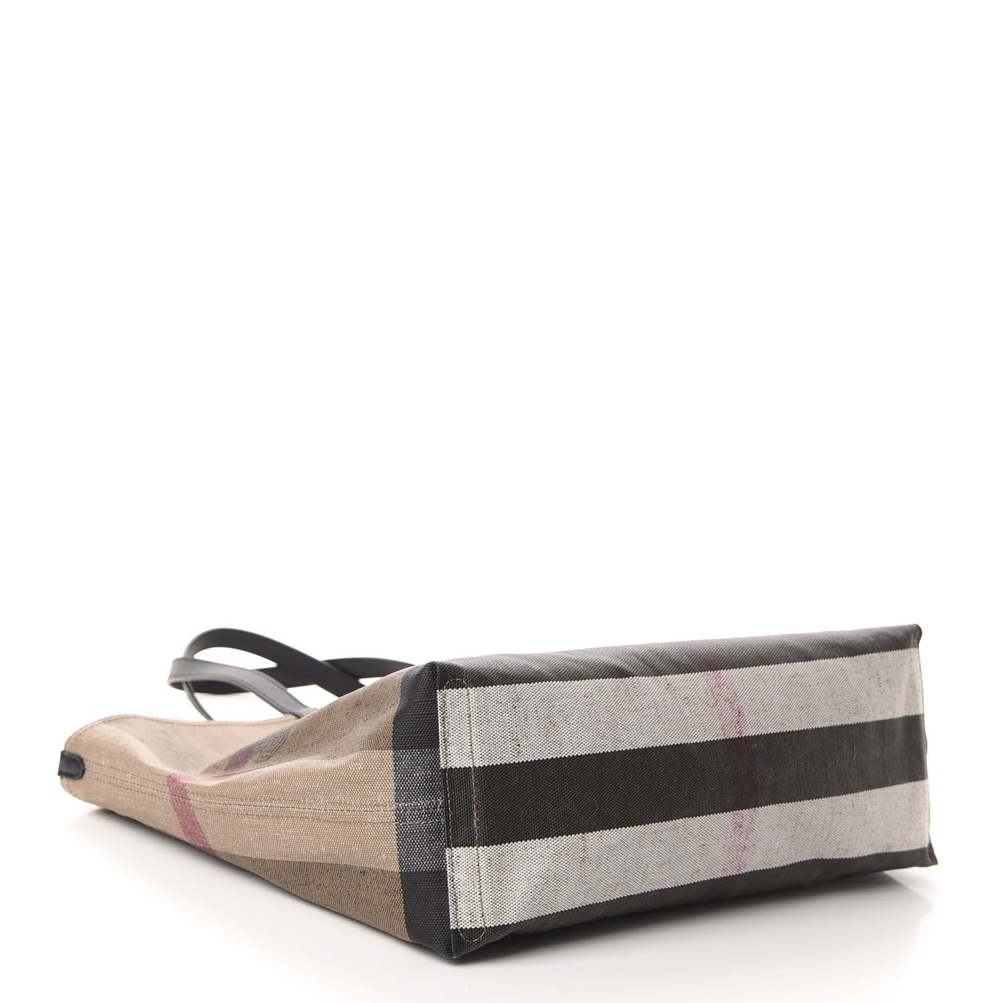 Coated Canvas Mega Check Medium Doodle Tote Black