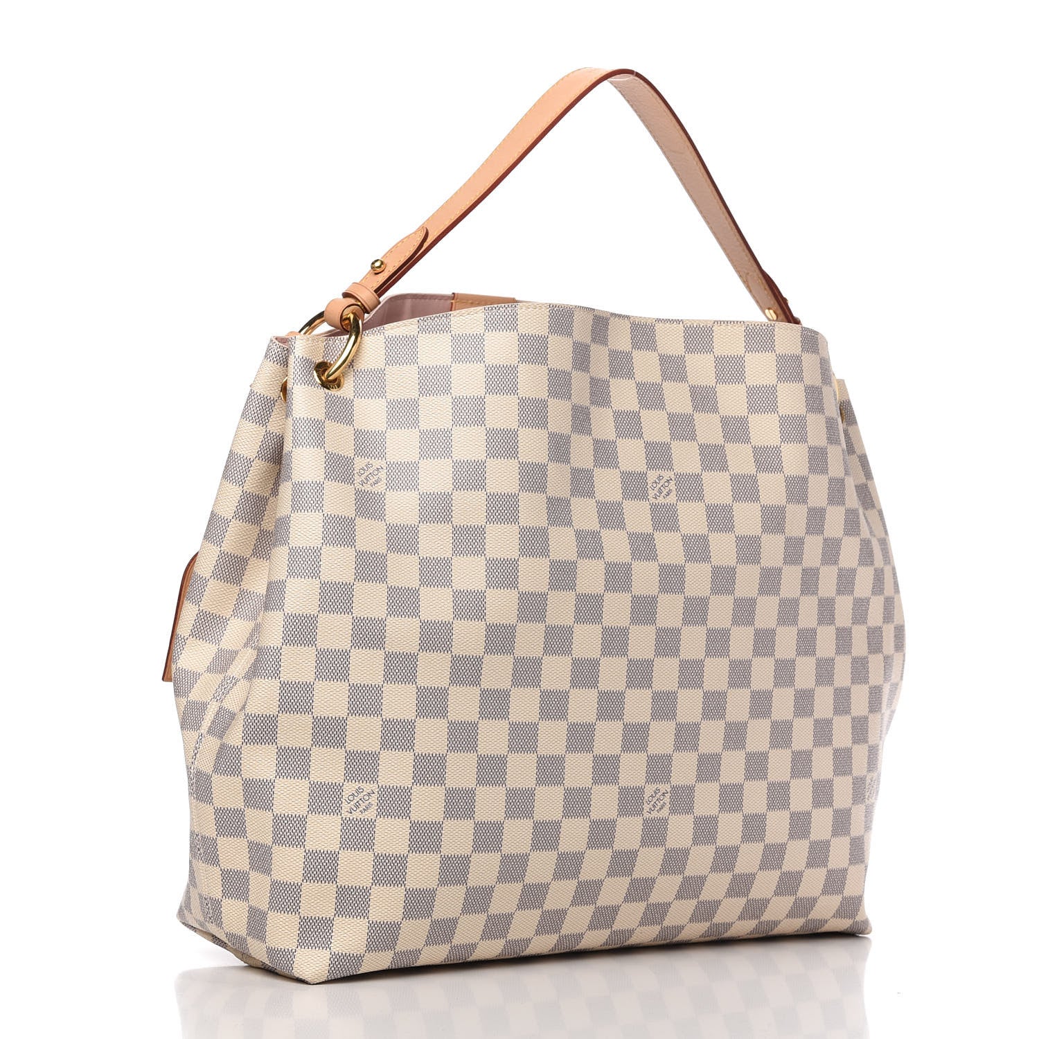 Louis Vuitton Damier Azur Graceful MM Rose Ballerine 3 of 12