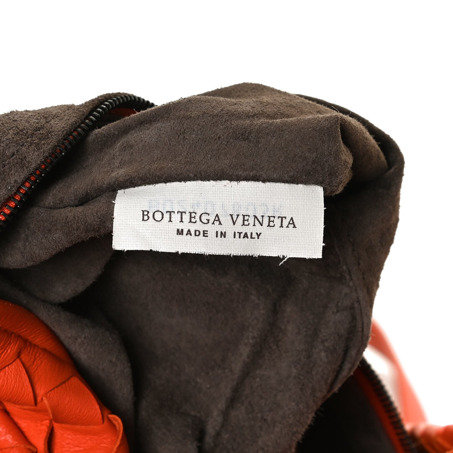 Nappa Intrecciato Medium Seamless Tote Tangerine