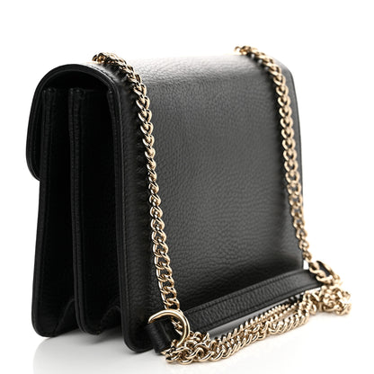 Gucci Dollar Calfskin Small Interlocking G Shoulder Bag Black 3 of 15
