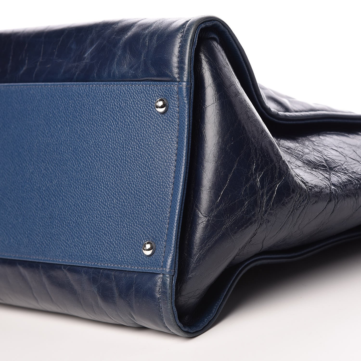 Chanel Glazed Calfskin Large Deauville Tote Blue 9 of 9