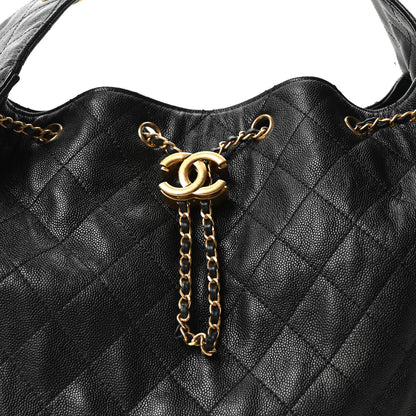 Chanel Caviar Quilted Medium Chanel 25 Handbag Black 9 of 11