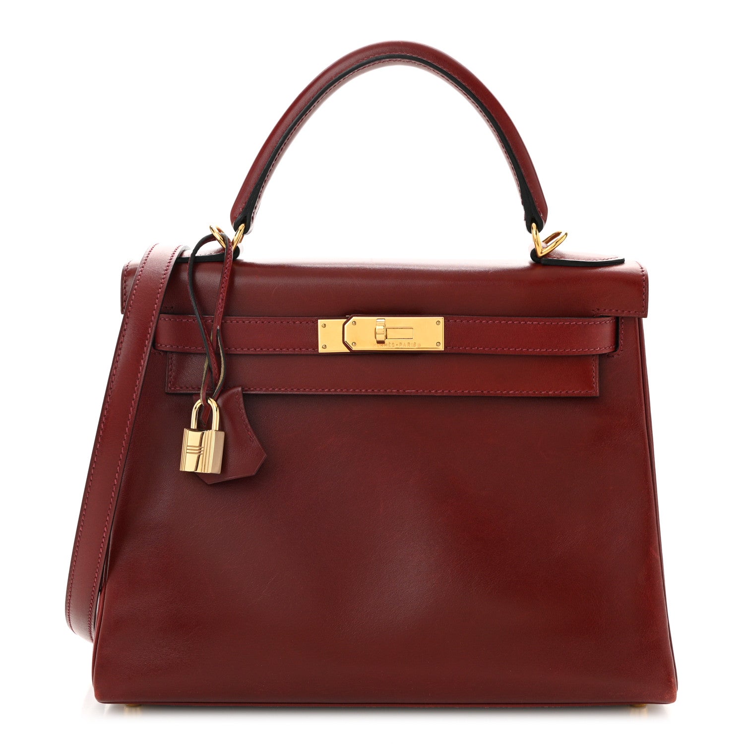 Hermes Box Kelly Retourne 28 Rouge H 1 of 11