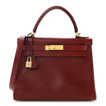 Hermes Box Kelly Retourne 28 Rouge H 1 of 11