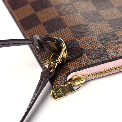 Louis Vuitton Damier Ebene Neverfull MM GM Pochette Rose Ballerine 11 of 11