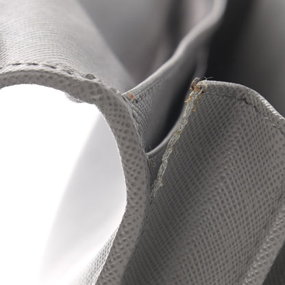 Prada Saffiano Metal Flap Wallet With Strap Marmo 13 of 16