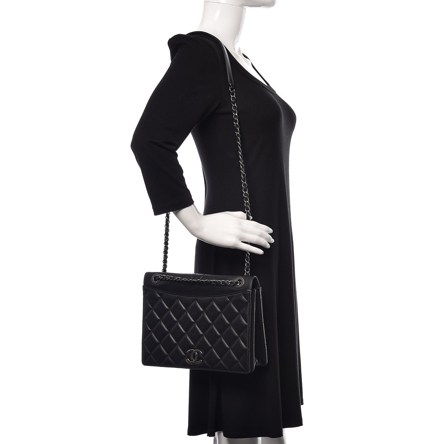 Chanel Calfskin Quilted Ballerine Flap Black 2 of 17
