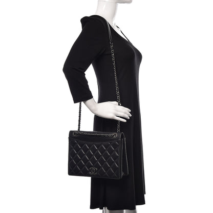 Chanel Calfskin Quilted Ballerine Flap Black 2 of 17
