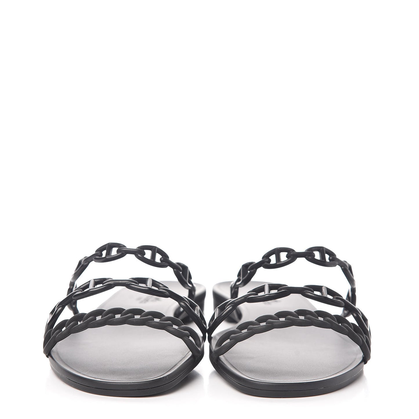 Rubber Chaine d'Ancre Rivage Sandals 41 Black