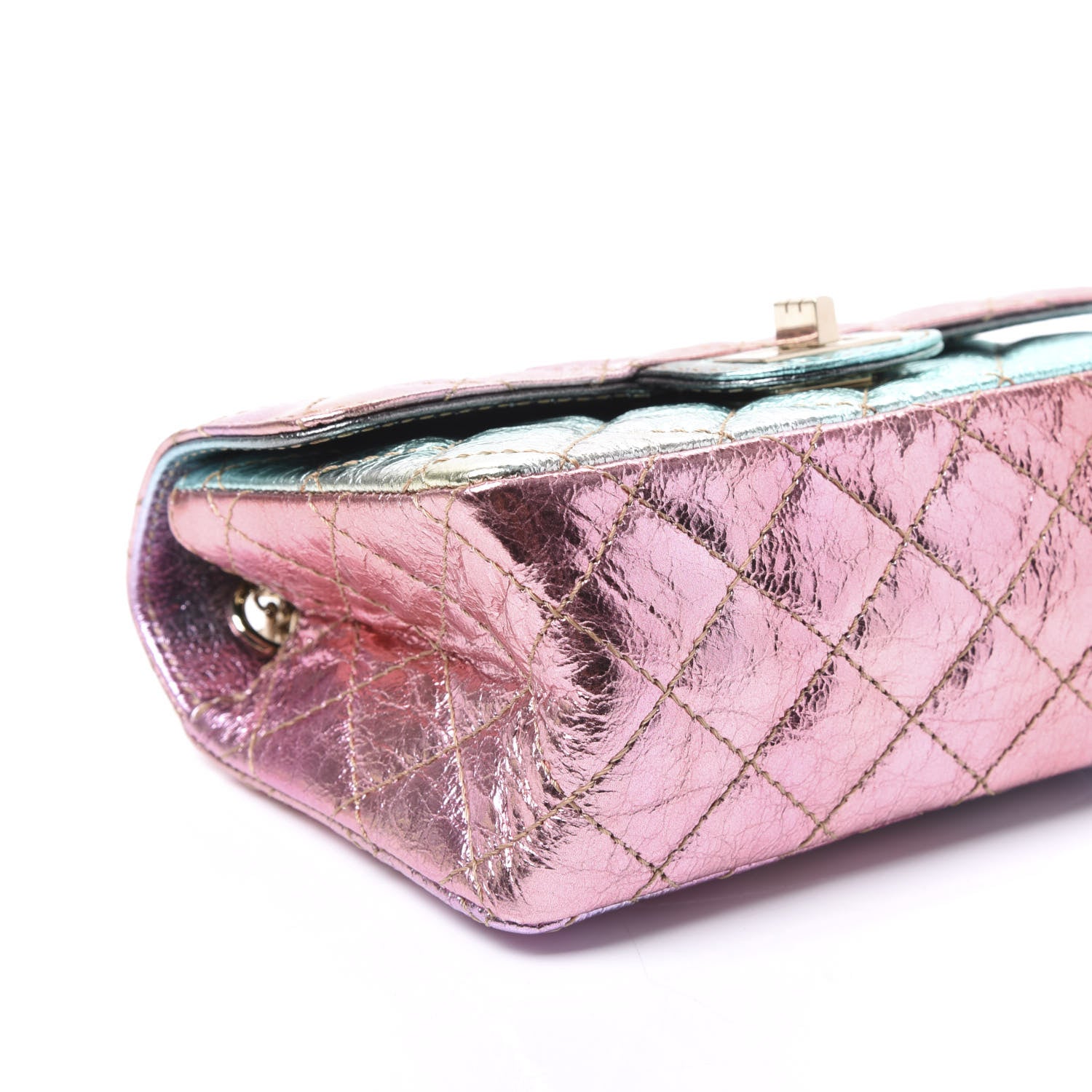 Chanel Metallic Goatskin Quilted Mini 2.55 Reissue Flap Multicolor 5 of 10