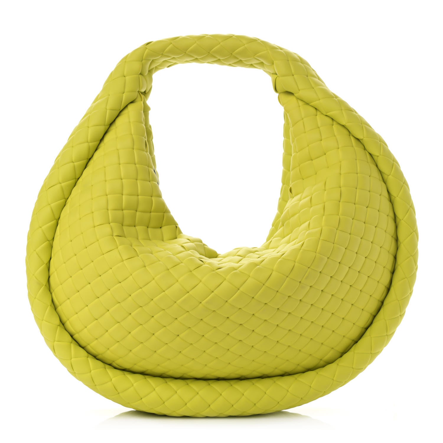 product image of BOTTEGA VENETA Rubber Padded Intrecciato Mini Jodie Kiwi Green FASHIONPHILE