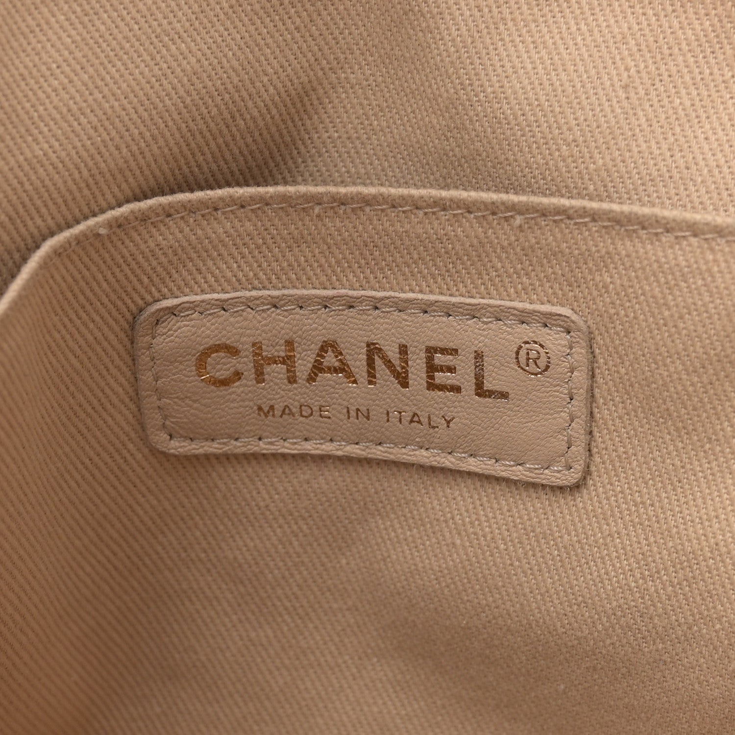 Chanel Caviar Stitched Shopping Tote Beige 6 of 12