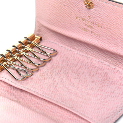 Louis Vuitton Damier Ebene Multicles 6 Key Holder Rose Ballerine 10 of 17