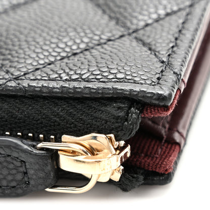 Chanel Caviar Quilted Zipped Key Holder Case Black 8 of 9