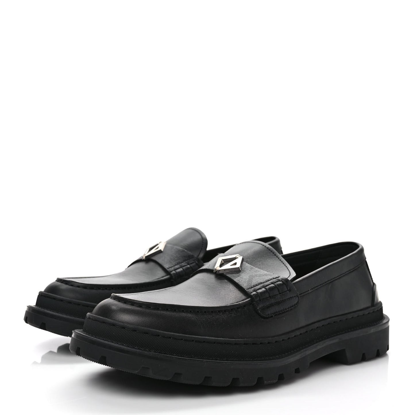 Calfskin CD Loafers 44 Black