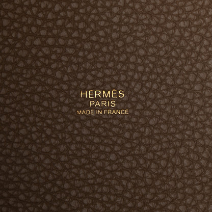 Hermes Taurillon Clemence Picotin Lock 18 PM Etoupe 6 of 9