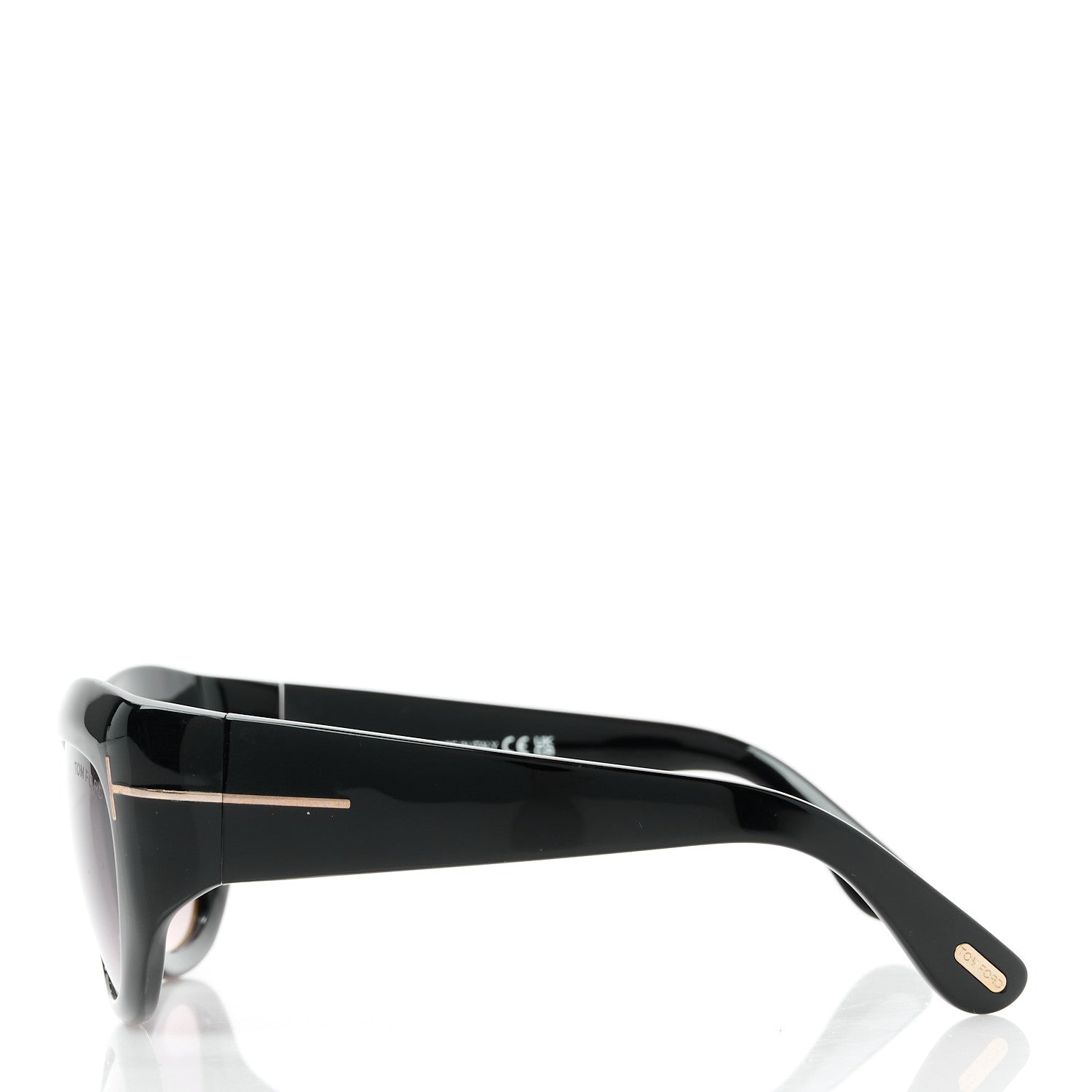 Tom Ford Acetate Brianna Cat Eye Sunglasses TF1065 Black 4 of 8