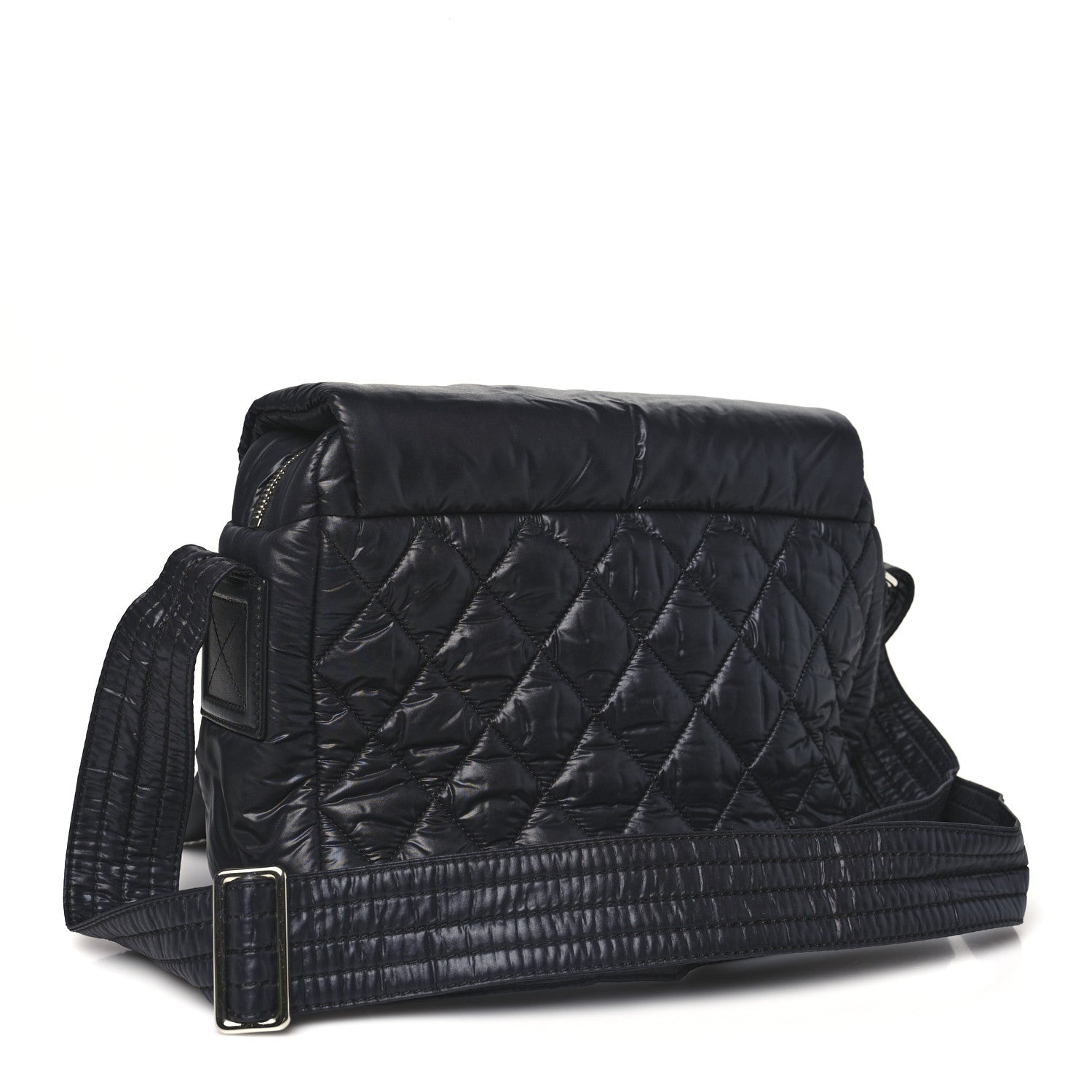 Chanel Nylon Small Coco Cocoon Messenger Bag Black 3 of 11