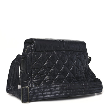 Chanel Nylon Small Coco Cocoon Messenger Bag Black 3 of 11