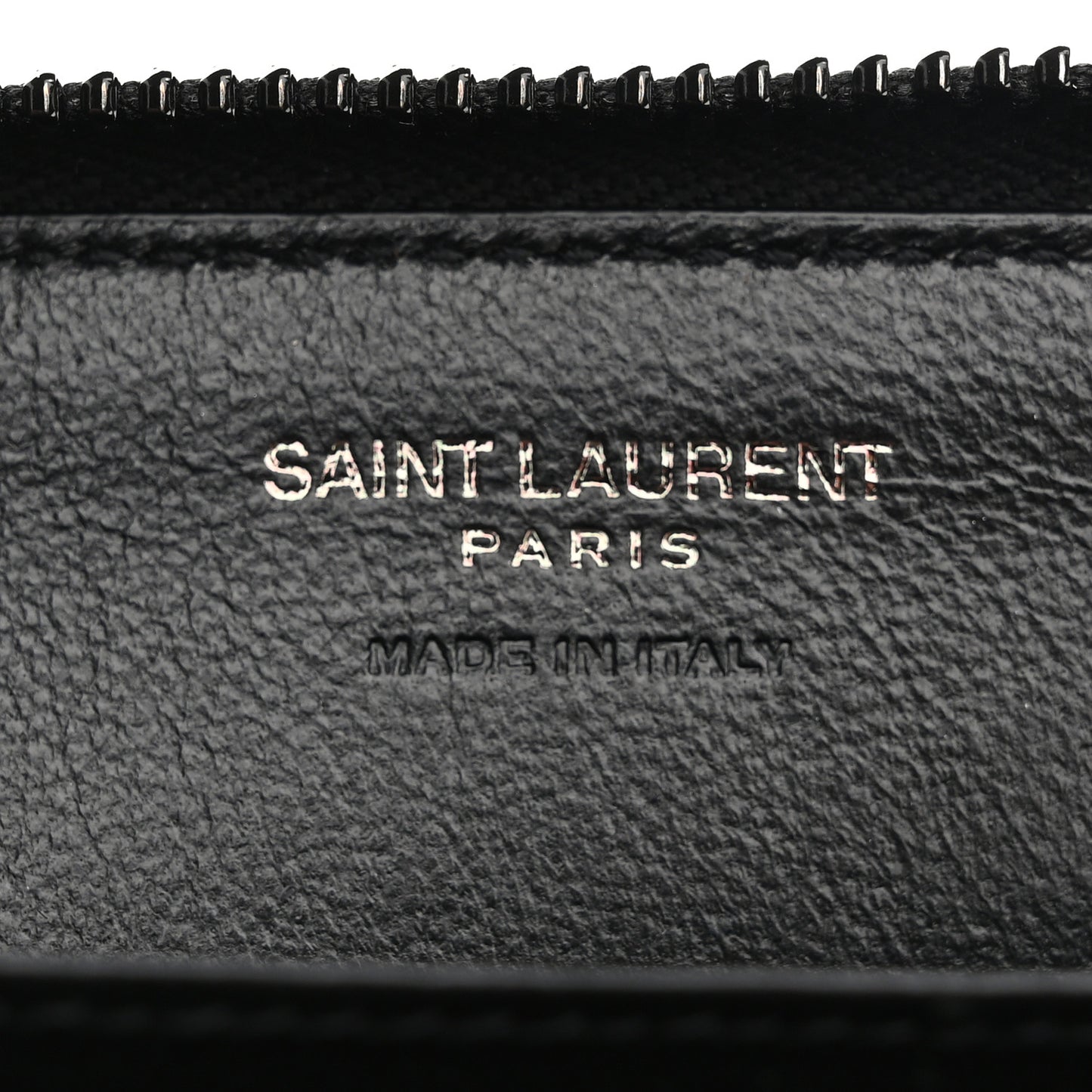 Grain De Poudre Monogram Zip Coin Purse Black