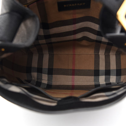 Burberry Grainy Calfskin Small Elmstone Hobo Black 5 of 10