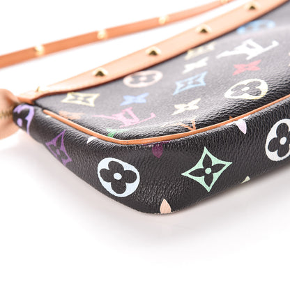 Louis Vuitton Monogram Multicolor Pochette Accessories Black 13 of 13