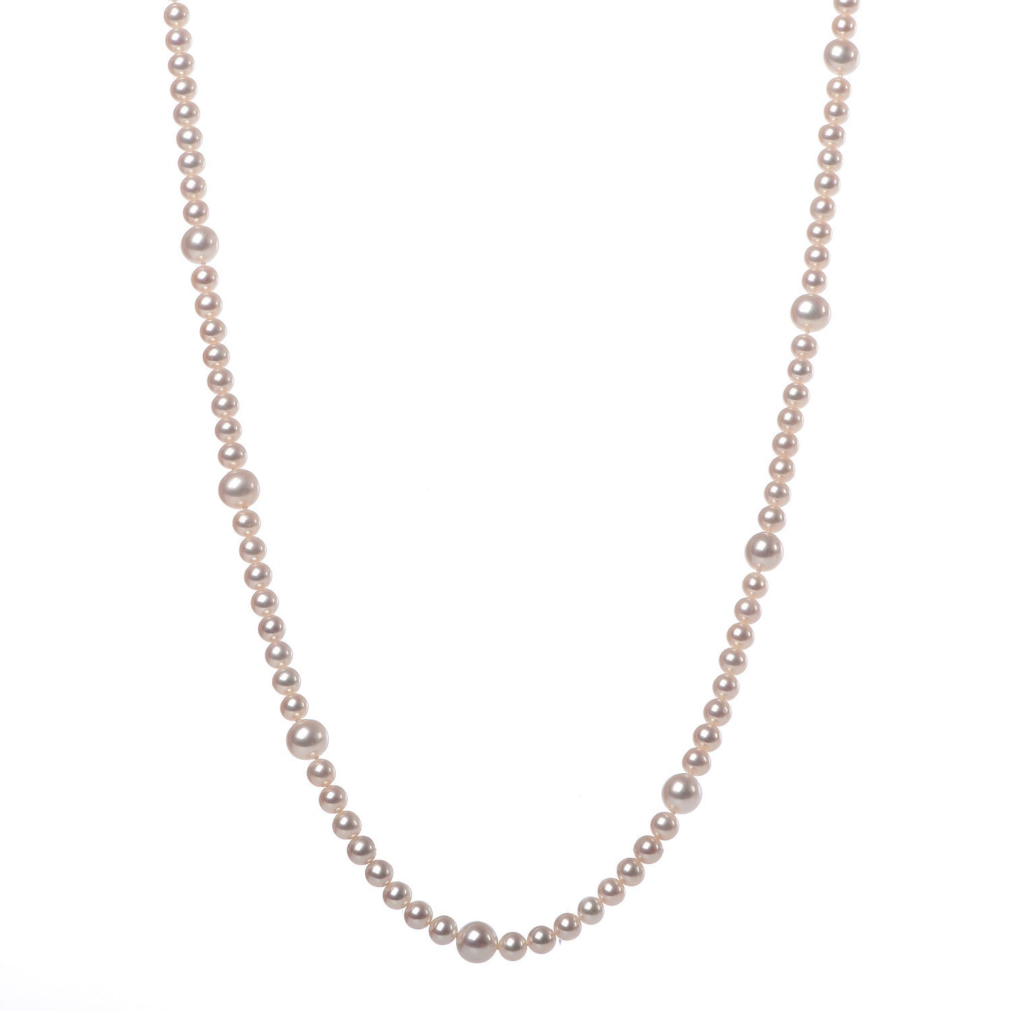 Sterling Silver Pearl 5.5-9mm Ziegfeld Strand Necklace