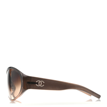 Chanel CC Crystal Sunglasses 6016 Brown 3 of 4