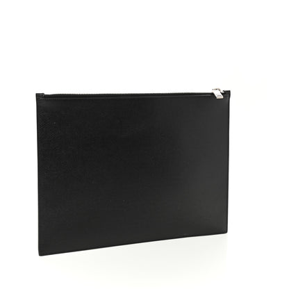 Saint Laurent Grain De Poudre Zipped Tablet Holder Black 3 of 7