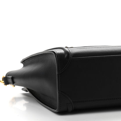 Celine Smooth Calfskin Nano Luggage Black 5 of 11